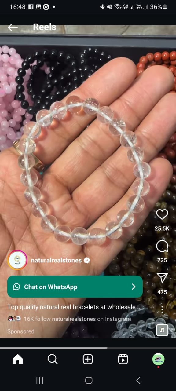 Malachite Growth Crystal Bracelet
