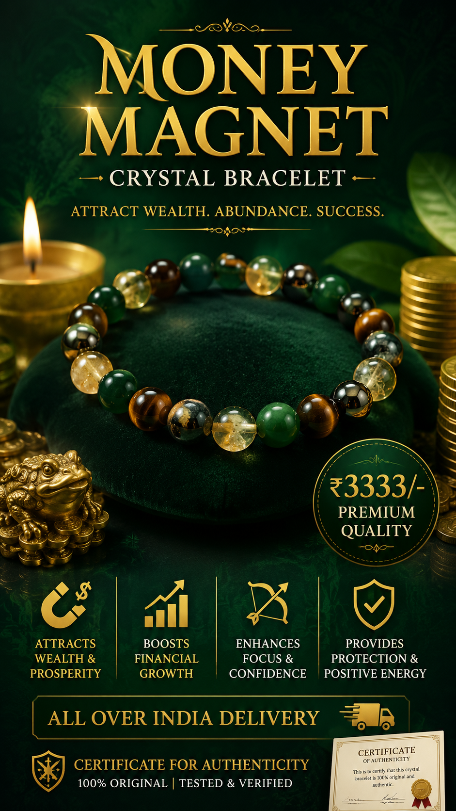 Lapis Lazuli Wisdom Crystal Bracelet
